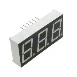 wyświetlacz LED 14,2mm 3cyfry czerwony ws. anoda
