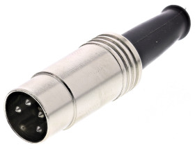 Wtyk Din 4 -pinowe Męski Montaż na kablu 60 V AC