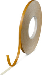 Fabric tape, 9 x 0.39 mm, double sided, fabrics, white, 50 m, 04964-00024-00