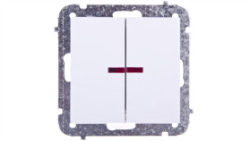 Sentia Łącznik Świecznikowy 10A Z Podświetleniem Biały 1424-10