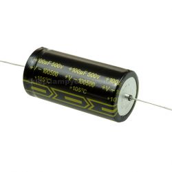 Kondensator 100uF/500V Axial TAD