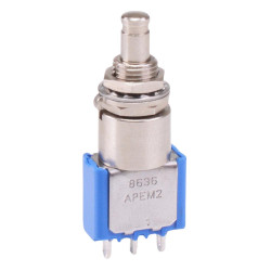 8636A On-On Miniature Push Button Switch SPDT 4A 30VDC APEM