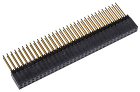 Gniazdo PCB 64 -pinowe 2 -rzędowe raster: 2.54mm typu płytka – płytka Kątowe Przewlekany