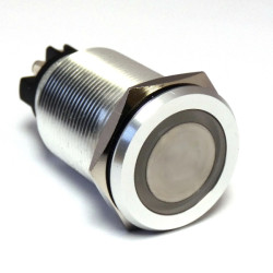 Nasadka przełącznika Chwilowy SPST średnica wycięcia 16.2mm, montaż panelowy RS PRO