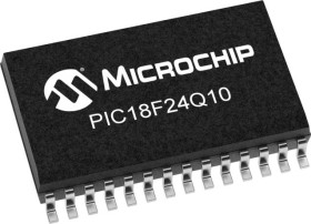 Mikrokontroler PIC18F24Q10 SOIC 28-pinowy Montaż powierzchniowy Mikrokontroler 8-bitowy 16 kB 8bit 64MHz Flash