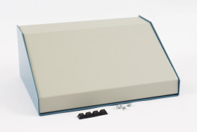 Obudowa Aluminium szerokość zew. 254 mm długość zew. 183 mm wys. zew. 102 mm Hammond Niebieski