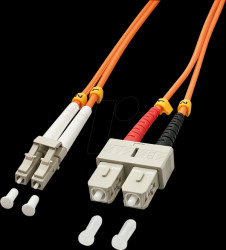 46992 Fibre optic cable LC/SC OM2 50/125µm 3m