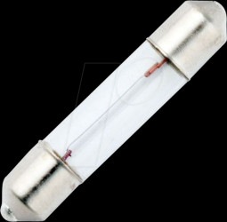 761330800 S6 T6x31, 12 V, 250 mA, 3 W, 2K hrs, clear