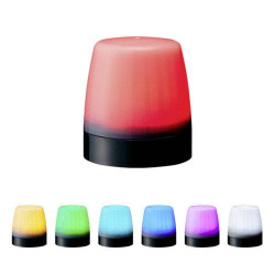 Sygnalizator świetlny Patlite NE-M1ANN-M przejrzysty światło ciągłe, światło migające 12 V/DC, 24 V/DC