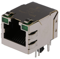 Złącze RJ45 Żeński Złącze RJ45 Przewlekany Bel-Stewart, 90° 1-żyłowe