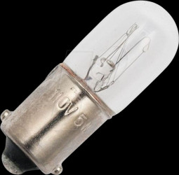 92888100 BA9s T10x28, 130 V, 20 mA, 2.6 W, C5A, 1K hrs, clear