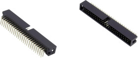 Connfly DS1013-06RSIB-B-0 Złącze męskie Wymiary siatki: 2.54 mm Ilość pinów: 6 Ilość rzędów: 2 1 szt.