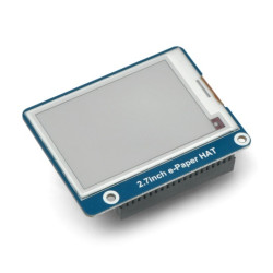E-paper Hat (B) 2,7'' 264x176px - moduł z wyświetlaczem trójkolorowym - nakładka do Raspberry Pi - Waveshare 13357