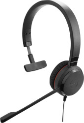 Jabra Evolve 20 Słuchawki nauszne przewód Mono czarny Wyciszanie hałasów, redukcja szumów mikrofonu zestaw słuchawkowy,