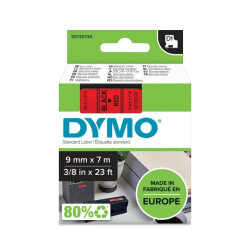 Taśma do drukarek D1 9mm x 7m czarny/czerwony S0720720