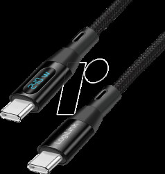 CU0446 Sync- &amp; Ladekabel, USB-C -> C, 1,0 m, schwarz