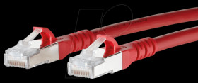 130845A566-E Patch cord RJ45 Cat.6A AWG26 S/FTP LSHF 15.0 m red