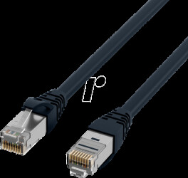 PK 5538SW.2 2 m patch cable S/FTP, Cat.6a, black
