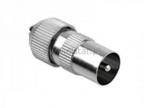 Wtyk antenowy TV metal