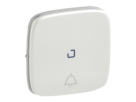 VALENA ALLURE Klawisz perłowy przycisku przewyłącznikanego no/nc z symbolem dzwonka z podświetleniem 755094 LEGRAND