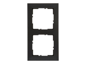 SUNO Ramka 2 podwójna wzorzysta czerń 721572 LEGRAND