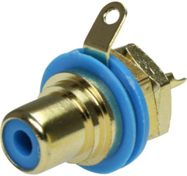 RCA chassis socket, Cincheinbaubuchse, 1 A, löten, NYS367-6