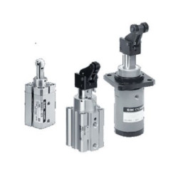 Siłownik kompaktowy skok: 10mm SMC Ø 20mm dwustronnego działania Action 36mm z amortyzacją elastyczną RSDQB20TF-10DZ