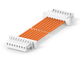 Kabel przewód-płytka, 30 V, raster: 2.5mm, 300mm, Pomarańczowy