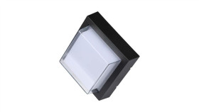 Lampa Elewacyjna Led 7W 700Lm 3000K Ip65 Kwadrat Czarny 218612