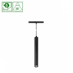 SYSTEM SHIFT - HANGIT oprawa zwis na szynoprzewód 40x297 (935mm kabel) 12W 25st czarny 5 lat gw.