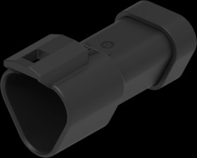 Pin housing, 3 pole, for DEUTSCH DT series, DT04-3P-CE03