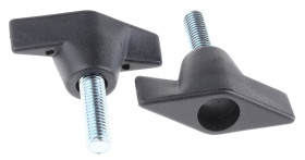 Pokrętło mocujące M8 długość gwintu: 25mm średnica pokrętła 50mm średnica gwintu: 8mm Wersja motylkowa Kołek gwintowany