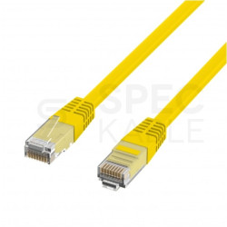 Patchcord UTP kat.5e kabel sieciowy LAN 2x RJ45 linka żółty 10m EFB
