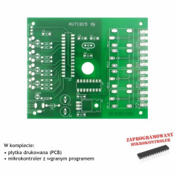 4-kanałowy przełącznik na podczerwień, PCB i mikroprocesor do projektu AVT1815