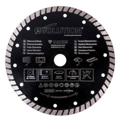 Evolution RAGEBLADE185DIAMOND Diamond Blade, Segmented Rim 185 x 20mm