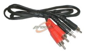 KABEL 2xRCA-2xRCA 1.8m KĄTOWO-PROSTY