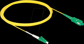 83862 Fiber optic cable, LC-APC / SC-APC, simplex, OS2, 3m