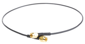 Kabel koncentryczny złącze A SMA złacze B SMA długość 500mm typ kabla RG174 Z zakończeniem