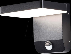 2948 Wall light fixture, 17 W, 2520 lm, 3000 K, black, IP65, sensor