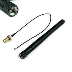Antena WiFi 2.4GHz 3dBi łamana dookólna + kabel