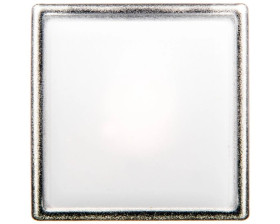 Główka lampki sygnalizacyjnej 30x30mm kwadratowa 22mm biała ZB5CV013