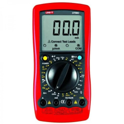 Multimetr miernik cyfrowy uniwersalny do 1kV 20A AC/DC Om, F, Hz, temp UT-58C