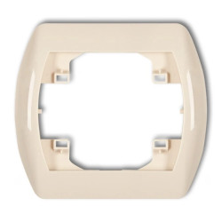 TREND Ramka pozioma pojedyncza beżowy 1RH-1