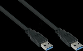 UK30P-AA-050S USB 3.0 cable, USB-A connector to connector, 5.0 m