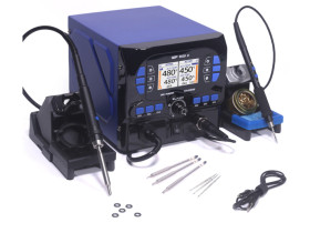 Stacja lutownicza HOTAIR i grotówka 2w1 WEP 992D-II grot C210 dysze W575