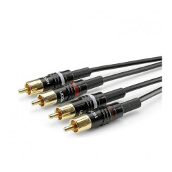 Sommer Cable HBP-C2-0150 Audio Cable Black Jack/RCA 1.50 m