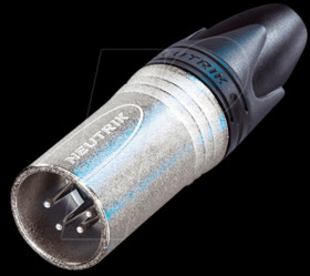 NC4MXX XLR cable connector, 4-pin, silver, nickel-plated