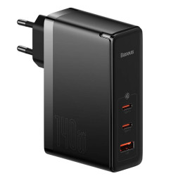 Baseus GaN5 Pro CCGP100201 140W szybka ładowarka sieciowa z 2 gniazdami USB-C PD oraz USB