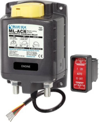 Blue Sea Systems Solenoid ML 500A 12V ACR With Manual Control