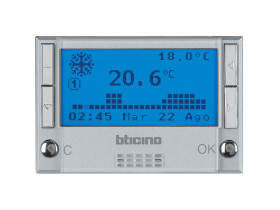 AXOLUTE Chronotermostat 2X1,5V aluminium HC4451 LEGRAND
